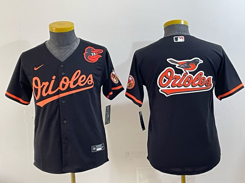 Youth 2025 Baltimore Orioles Blank black Nike MLB Jersey 009